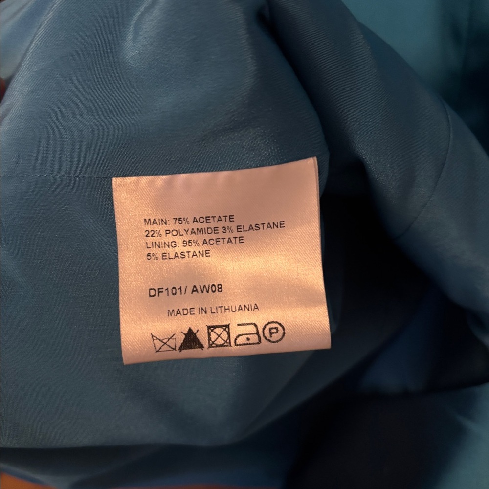 Karen Millen Teal Satin Midi Dress - Picture 6 of 11